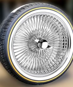 18X8” Chrome FWD 100 Spoke Wire Wheels + Original Vogue Tires 245/40R18 – Complete Set | New Edition 2025