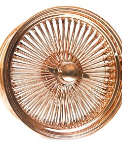 20x8" Rose Gold 150 Spoke Wire Wheels – Standard Offset | Set of 4