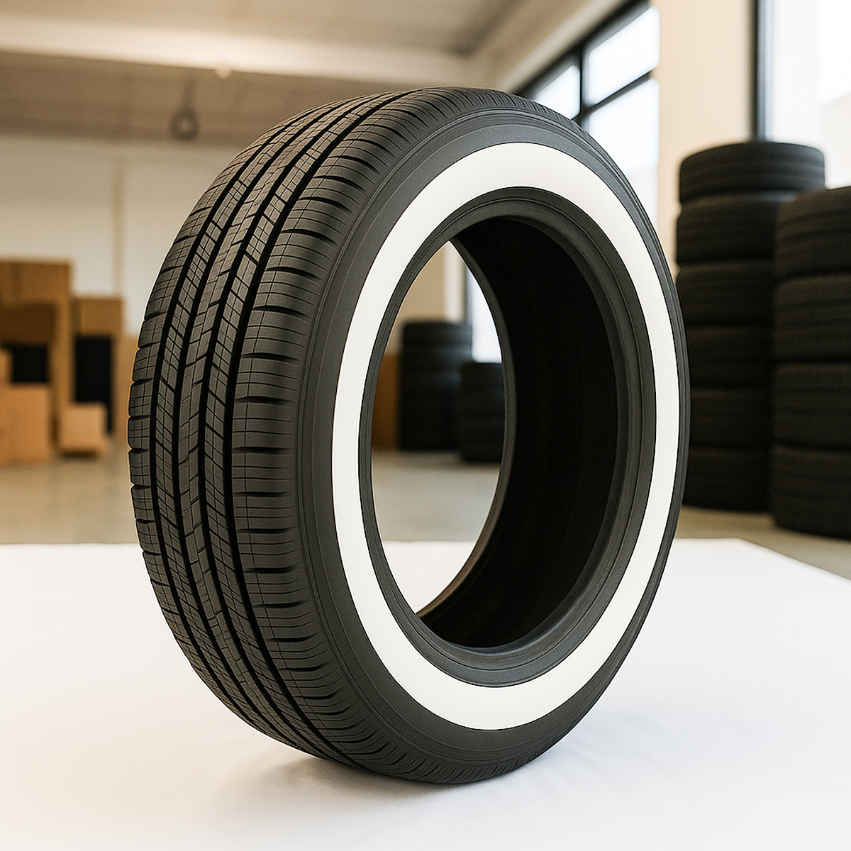 215/75R14 Whitewall Tire – Custom Handmade in USA | Single