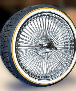 22x8” FWD Chrome Wire Wheels – 150 Spoke + Vogue Tires 265/35R22 | Complete Set