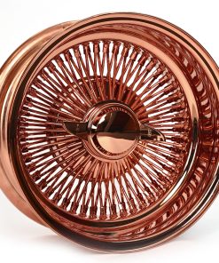 Rose Gold 14x7" Reverse 100 Spoke Wire Wheels (Set of 4)